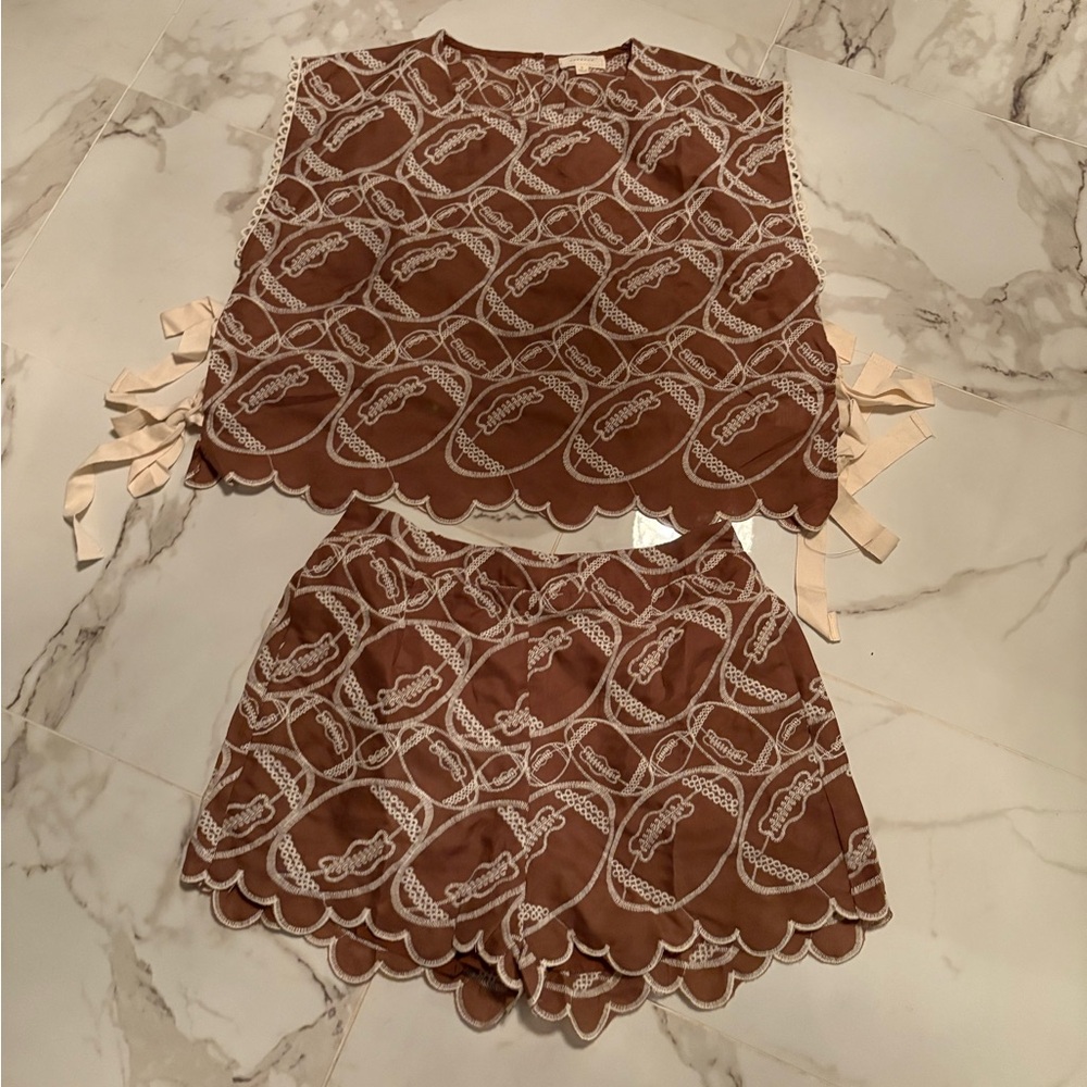 Brown Lace Women's Set
